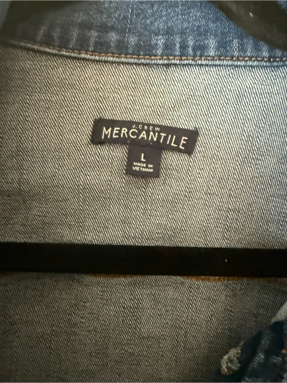 J Crew Mercantile Women's Blue Denim Jacket size  Large